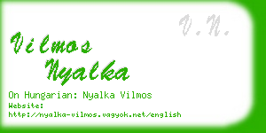 vilmos nyalka business card